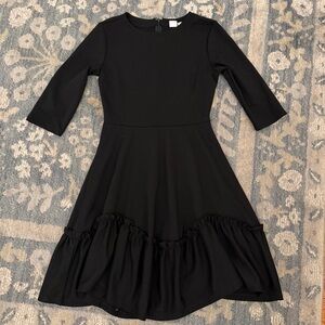 Black A-line dress